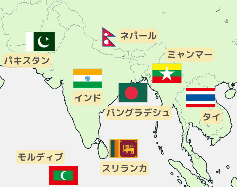 国旗クイズ アジア2