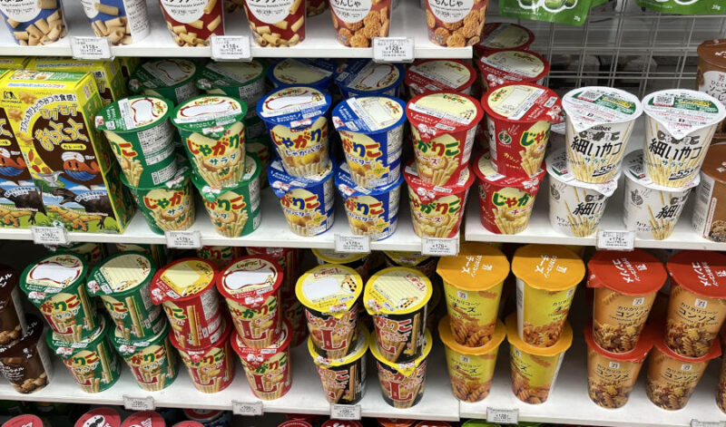 コンビニのお菓子売り場