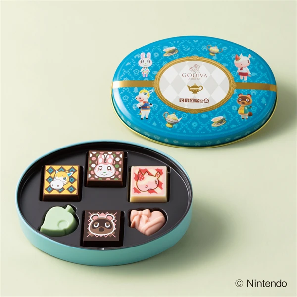 ゴディバ meets どうぶつの森
アソートメント/Blue
（6粒入）